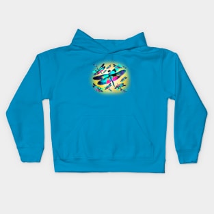 Dragon Flies Kids Hoodie